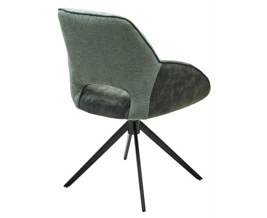 Стул BERRIES 360 град., Зеленый Loris-39, велюр/темно-зеленый 7525-156, велюр/ черный каркас, DISAUR, изображение 8 | Интернет магазин мебели и декора LifeDekor