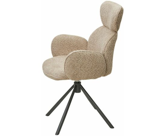 Стул VARDY 360 град.поворот. Хаки букле XD841-06 / Серый, ®DISAUR, изображение 7 | Интернет магазин мебели и декора LifeDekor