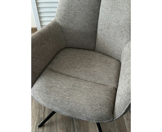 Стул PONTUS 360 град. поворот. KN01-03 Серый/ BZ1046-02 Темно-серый/ Черный, ®DISAUR, изображение 5 | Интернет магазин мебели и декора LifeDekor