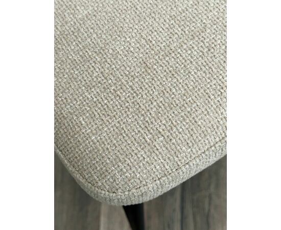 Стул GLORIA White CHACHA-140,  ткань/ черный каркас, ®DISAUR, изображение 3 | Интернет магазин мебели и декора LifeDekor