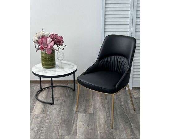 Стул ABRIOLA Black Ti-25, PU / бронзовый, ®DISAUR, изображение 6 | Интернет магазин мебели и декора LifeDekor