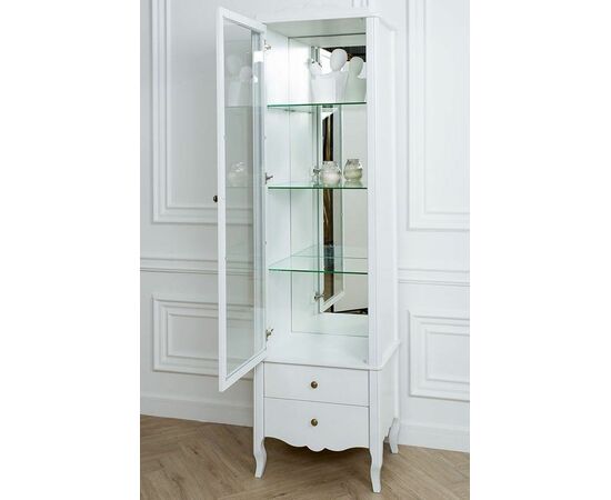 Шкаф-витрина "Версаль" (белый), изображение 3 | Интернет магазин мебели и декора LifeDekor