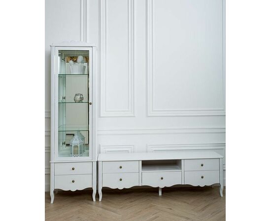 Шкаф-витрина "Версаль" (белый), изображение 4 | Интернет магазин мебели и декора LifeDekor