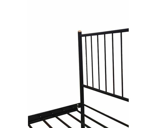 Кровать односпальная АРЗУ (120х200/металлическое основание) Коричневый бархат, изображение 2 | Интернет магазин мебели и декора LifeDekor