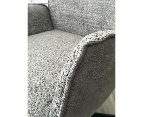 Кресло BELFAST 360 град. XD841-16 Серый, букле/ GINO-457 Серый, ткань/ Черный, ®DISAUR, изображение 2 | Интернет магазин мебели и декора LifeDekor