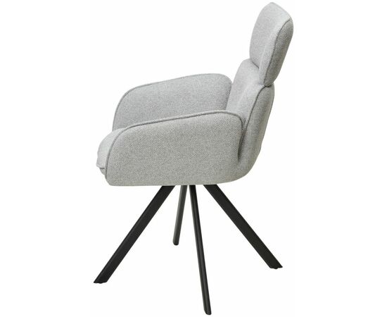 Стул LONG 360 град. поворот. NS10 Серый, букле / черный каркас, М-City, изображение 8 | Интернет магазин мебели и декора LifeDekor