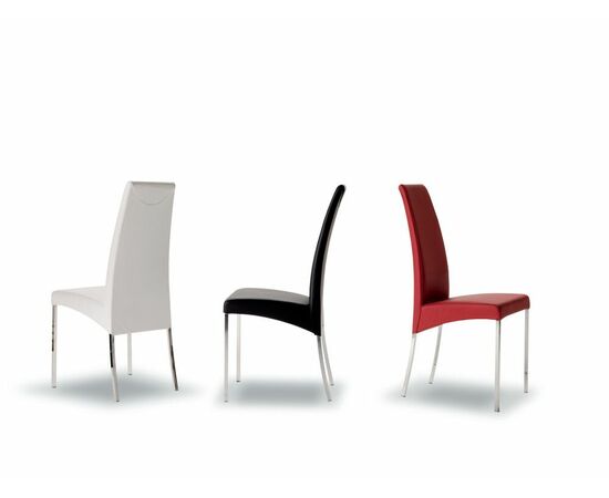 Стул AIDA 04.01 (M089 алюмин./ TR504 черный, экокожа), изображение 2 | Интернет магазин мебели и декора LifeDekor