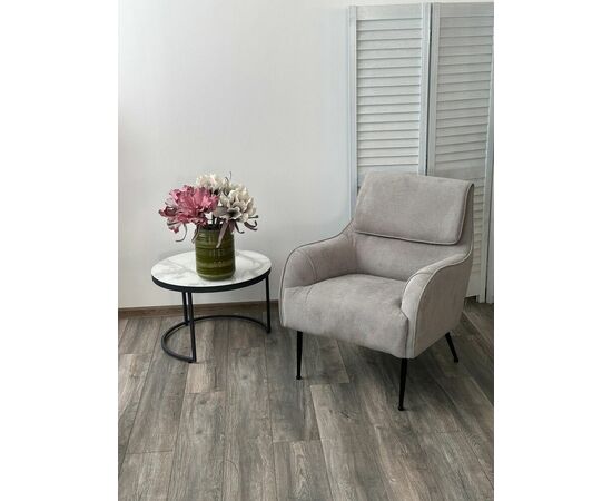 Кресло MAGDA Cato-16 серый, ткань / черный каркас, ®DISAUR, изображение 5 | Интернет магазин мебели и декора LifeDekor