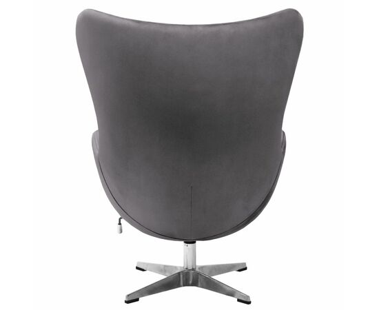 Кресло EGG STYLE CHAIR тёмно-серый, искусственная замша, изображение 6 | Интернет магазин мебели и декора LifeDekor