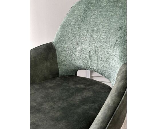 Стул BERRIES 360 град., Зеленый Loris-39, велюр/темно-зеленый 7525-156, велюр/ черный каркас, DISAUR, изображение 2 | Интернет магазин мебели и декора LifeDekor