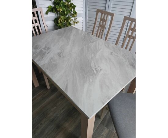 Стол TME-6931 MBH SWEDEN белый мрамор / MILKY WHITE  M-City, изображение 2 | Интернет магазин мебели и декора LifeDekor