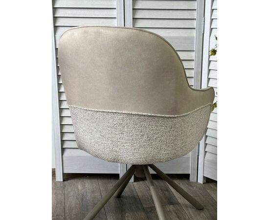 Стул RIKARD 360 град. кремовый RIELY-111 /PRESENT-120, шенилл - велюр / латте каркас, ®DISAUR, изображение 13 | Интернет магазин мебели и декора LifeDekor