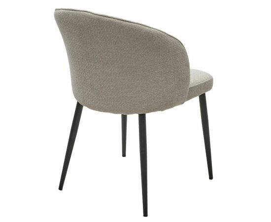 Стул GLORIA White CHACHA-140,  ткань/ черный каркас, ®DISAUR, изображение 9 | Интернет магазин мебели и декора LifeDekor