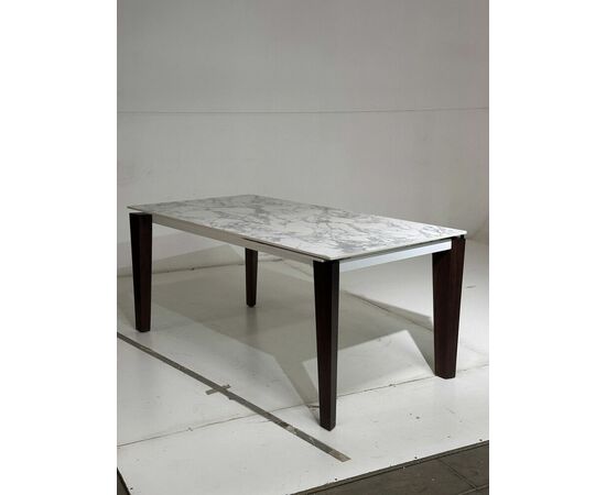 Стол ESMIR 180 MATTE ARABESCATO SOLID CERAMIC/ орех, ®DISAUR, изображение 4 | Интернет магазин мебели и декора LifeDekor