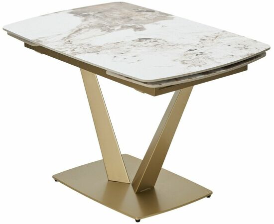Стол ALATRI 120 GLOSS LUXURY PANDORA SOLID CERAMIC / шампань, ®DISAUR, изображение 5 | Интернет магазин мебели и декора LifeDekor