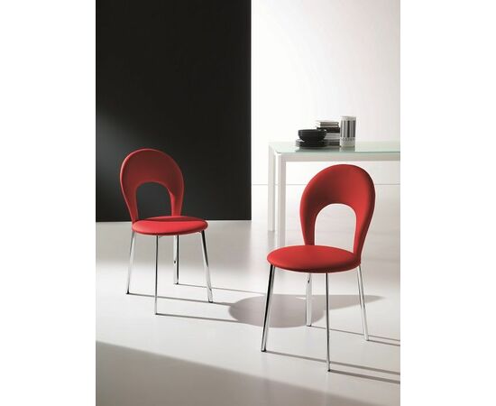 Стул VITTORIA 44,52 (М089 алюмин./ MAGU/07 TB606 антрацит, ткань Magu ) | Интернет магазин мебели и декора LifeDekor