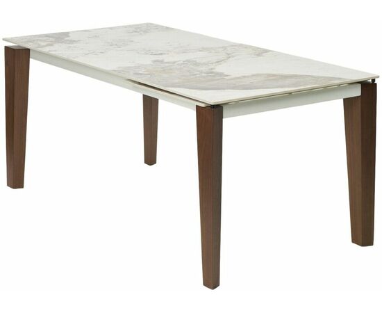 Стол ESMIR 180 GLOSS LUXURY PANDORA SOLID CERAMIC/орех, ®DISAUR | Интернет магазин мебели и декора LifeDekor