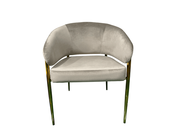 Стул обеденный Стелла ART2959-BG, бежевый/глянцевое золото, изображение 4 | Интернет магазин мебели и декора LifeDekor