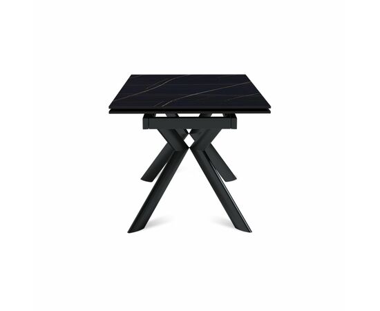 Стол раскладной Bridge (160+40+40), керамика матовая Black Gold, изображение 3 | Интернет магазин мебели и декора LifeDekor