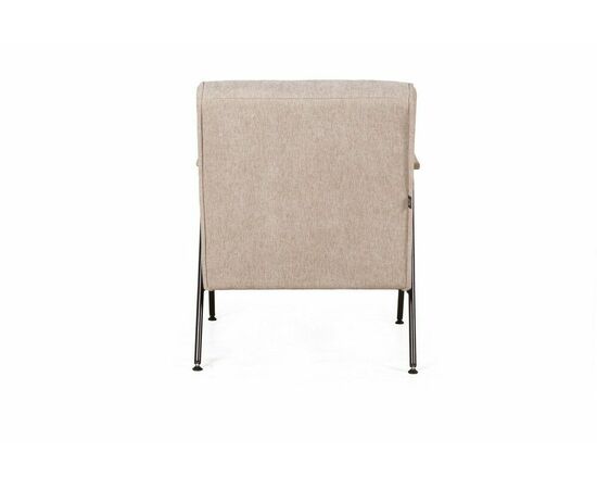 Кресло Andy с деревянными подлокотниками, шенилл Shantal beige, изображение 6 | Интернет магазин мебели и декора LifeDekor