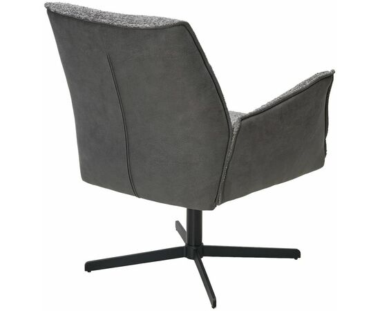 Кресло BELFAST 360 град. XD841-16 Серый, букле/ GINO-457 Серый, ткань/ Черный, ®DISAUR, изображение 7 | Интернет магазин мебели и декора LifeDekor