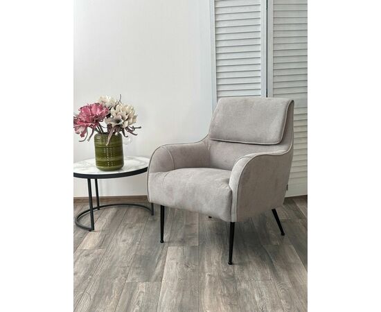 Кресло MAGDA Cato-16 серый, ткань / черный каркас, ®DISAUR, изображение 4 | Интернет магазин мебели и декора LifeDekor