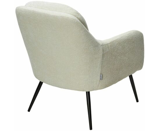 Кресло ARGOS 3018-01 белый, шенилл / черный каркас, ®DISAUR, изображение 2 | Интернет магазин мебели и декора LifeDekor