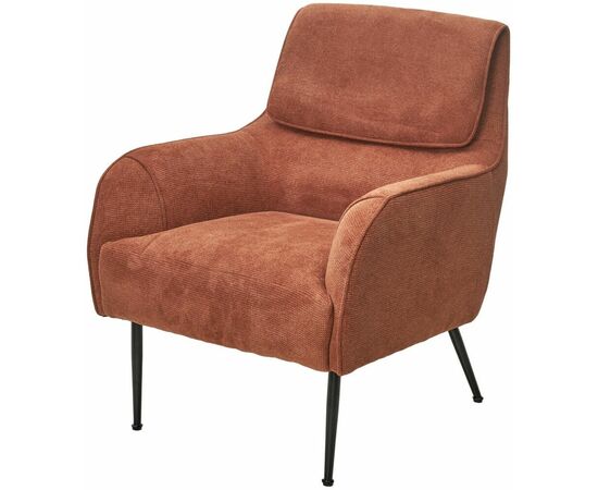 Кресло MAGDA Cato-08 коричневый, ткань / черный каркас, ®DISAUR | Интернет магазин мебели и декора LifeDekor