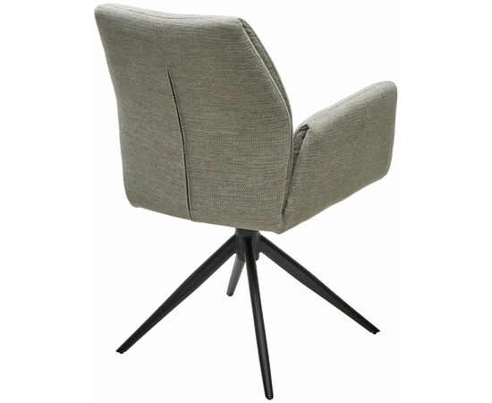 Стул YOZEF 360 град. поворот. KN01-04 Светло-серый, ткань / Черный, ®DISAUR, изображение 8 | Интернет магазин мебели и декора LifeDekor