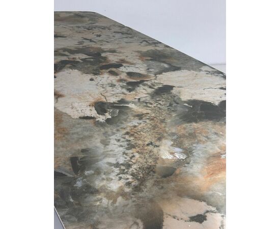 Стол ALONSO 200 TL-137  матовый, испанская керамика / брашированный каркас, цвет медный, ®DISAUR, изображение 12 | Интернет магазин мебели и декора LifeDekor