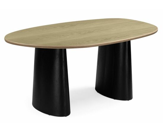 Стол деревянный Ares дуб / черный | Интернет магазин мебели и декора LifeDekor