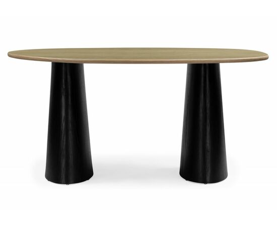 Стол деревянный Ares дуб / черный, изображение 2 | Интернет магазин мебели и декора LifeDekor