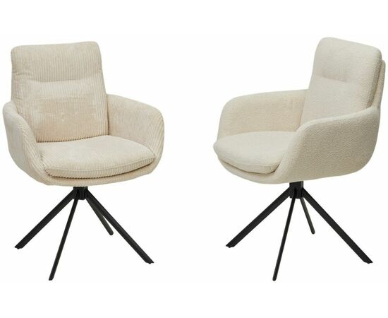 Стул DAREM Белый вельвет Davis lincoln-03n / черный каркас, ®DISAUR, изображение 8 | Интернет магазин мебели и декора LifeDekor