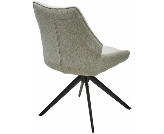 Стул OLAF 360 град. поворот. RAVEN22 Бежево-белый, ткань / Черный, ®DISAUR, изображение 5 | Интернет магазин мебели и декора LifeDekor