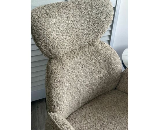 Стул VARDY 360 град.поворот. Хаки букле XD841-06 / Серый, ®DISAUR, изображение 5 | Интернет магазин мебели и декора LifeDekor