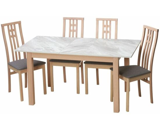 Стол TME-6931 MBH SWEDEN белый мрамор / MILKY WHITE  M-City, изображение 3 | Интернет магазин мебели и декора LifeDekor