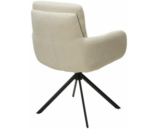 Стул DAREM Белый букле Davis now or never -03 / черный каркас, ®DISAUR, изображение 6 | Интернет магазин мебели и декора LifeDekor