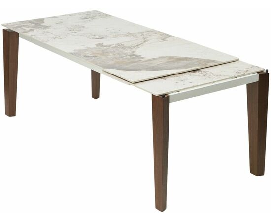 Стол ESMIR 180 GLOSS LUXURY PANDORA SOLID CERAMIC/орех, ®DISAUR, изображение 9 | Интернет магазин мебели и декора LifeDekor