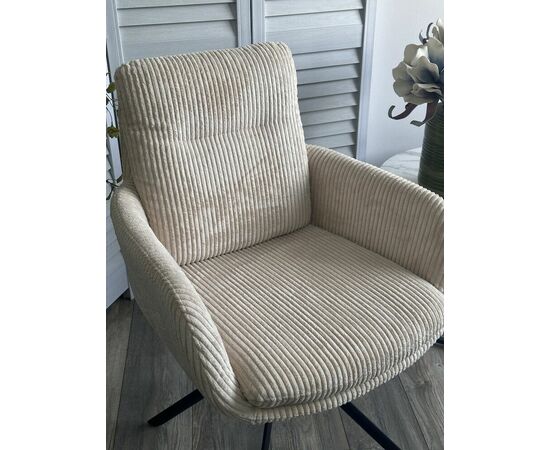 Стул DAREM Белый вельвет Davis lincoln-03n / черный каркас, ®DISAUR, изображение 4 | Интернет магазин мебели и декора LifeDekor