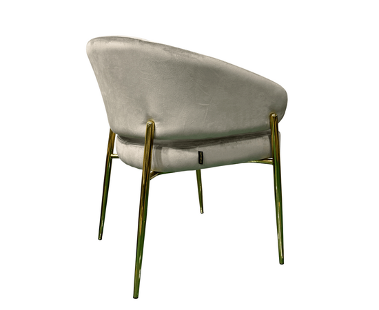 Стул обеденный Стелла ART2959-BG, бежевый/глянцевое золото, изображение 2 | Интернет магазин мебели и декора LifeDekor