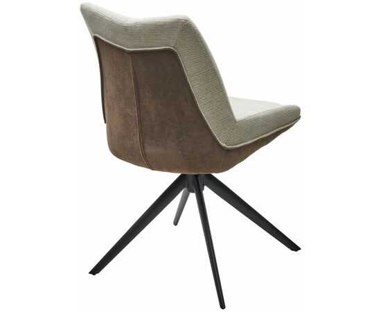 Стул OSKAR 360 град. поворот. KN01-05 Бежевый/ BZ1046-21 Коричневый/ Черный, ®DISAUR, изображение 8 | Интернет магазин мебели и декора LifeDekor