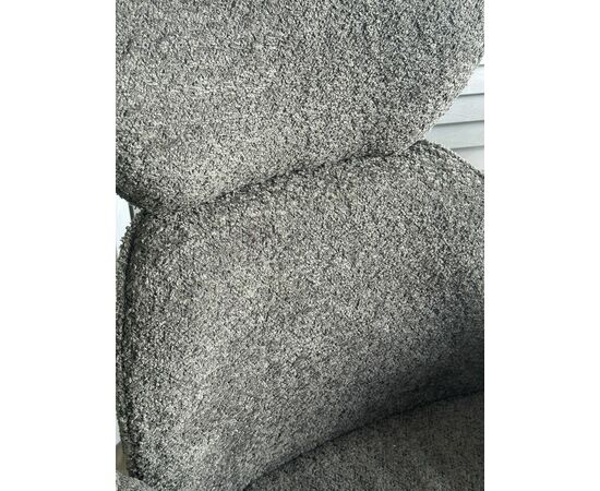 Стул VARDY 360 град.поворот. Темно-серый  букле XD841-16 / Серый, ®DISAUR, изображение 4 | Интернет магазин мебели и декора LifeDekor