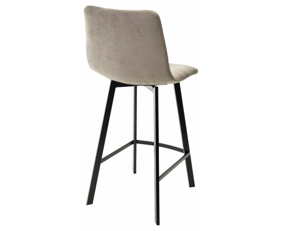 Полубарный стул CHILLI-QB SQUARE латте #25, велюр/ черный каркас (H=66cm) М-City, изображение 3 | Интернет магазин мебели и декора LifeDekor