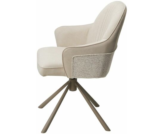 Стул RIKARD 360 град. кремовый RIELY-111 /PRESENT-120, шенилл - велюр / латте каркас, ®DISAUR, изображение 15 | Интернет магазин мебели и декора LifeDekor