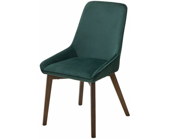 Стул CRISTIAN Future-073 изумрудный, велюр / орех, ®DISAUR | Интернет магазин мебели и декора LifeDekor