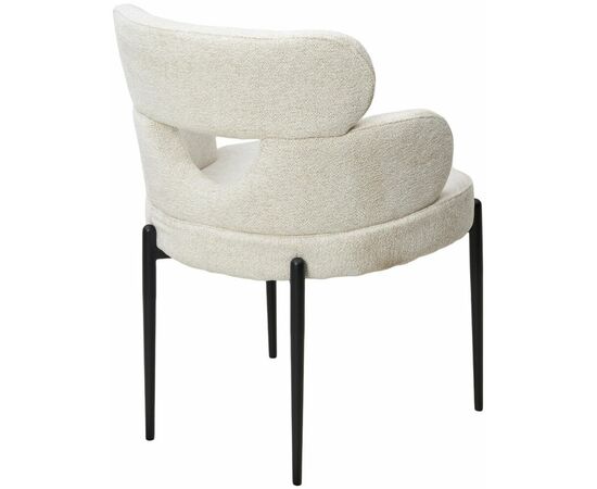 Стул VALTER RAVEN22 Бежево-белый, ткань / Черный каркас, ®DISAUR, изображение 7 | Интернет магазин мебели и декора LifeDekor