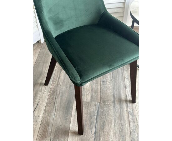 Стул CRISTIAN Future-073 изумрудный, велюр / орех, ®DISAUR, изображение 3 | Интернет магазин мебели и декора LifeDekor
