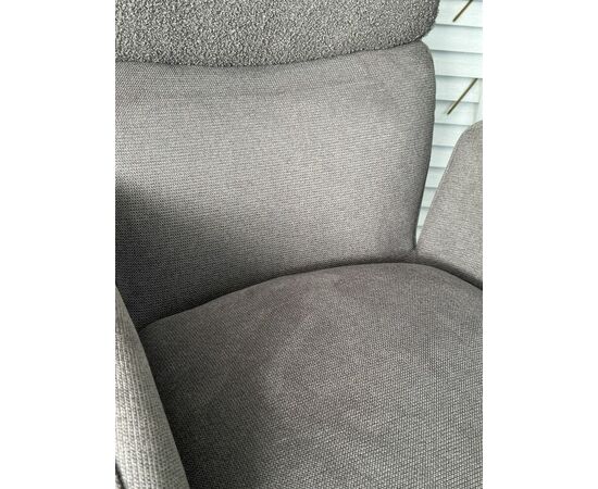 Стул TRIS 360 град. поворот с возвратом, Davis Nowo 92 серый, букле /Point 90 серый/ Черный, ®DISAUR, изображение 5 | Интернет магазин мебели и декора LifeDekor