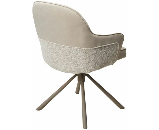 Стул RIKARD 360 град. кремовый RIELY-111 /PRESENT-120, шенилл - велюр / латте каркас, ®DISAUR, изображение 14 | Интернет магазин мебели и декора LifeDekor