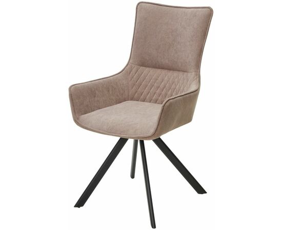 Стул GALAXY, 360 град. поворот. B5 Капучино, велюр / черный каркас, М-City | Интернет магазин мебели и декора LifeDekor